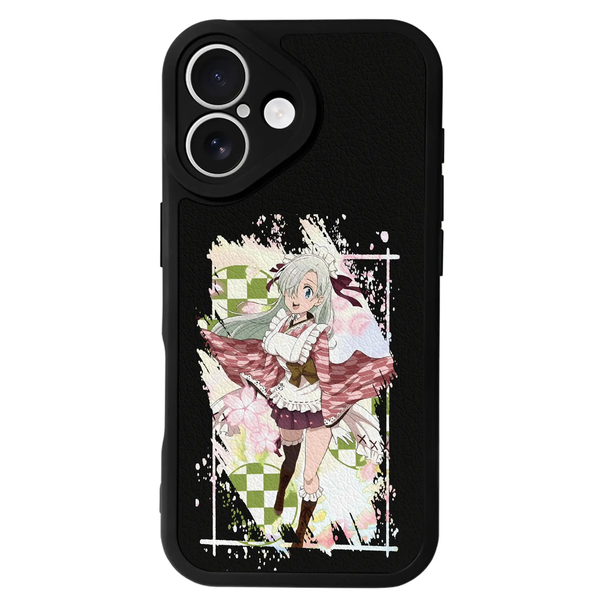 七つの大罪 グッズ エリザベス - IPhone 16シリーズ対応 ・ シリコンスマホケース ・ レザー調 ・ 高精度フィット ・ 耐衝撃 ・ ワイヤレス充電対応 ・ 精密カット